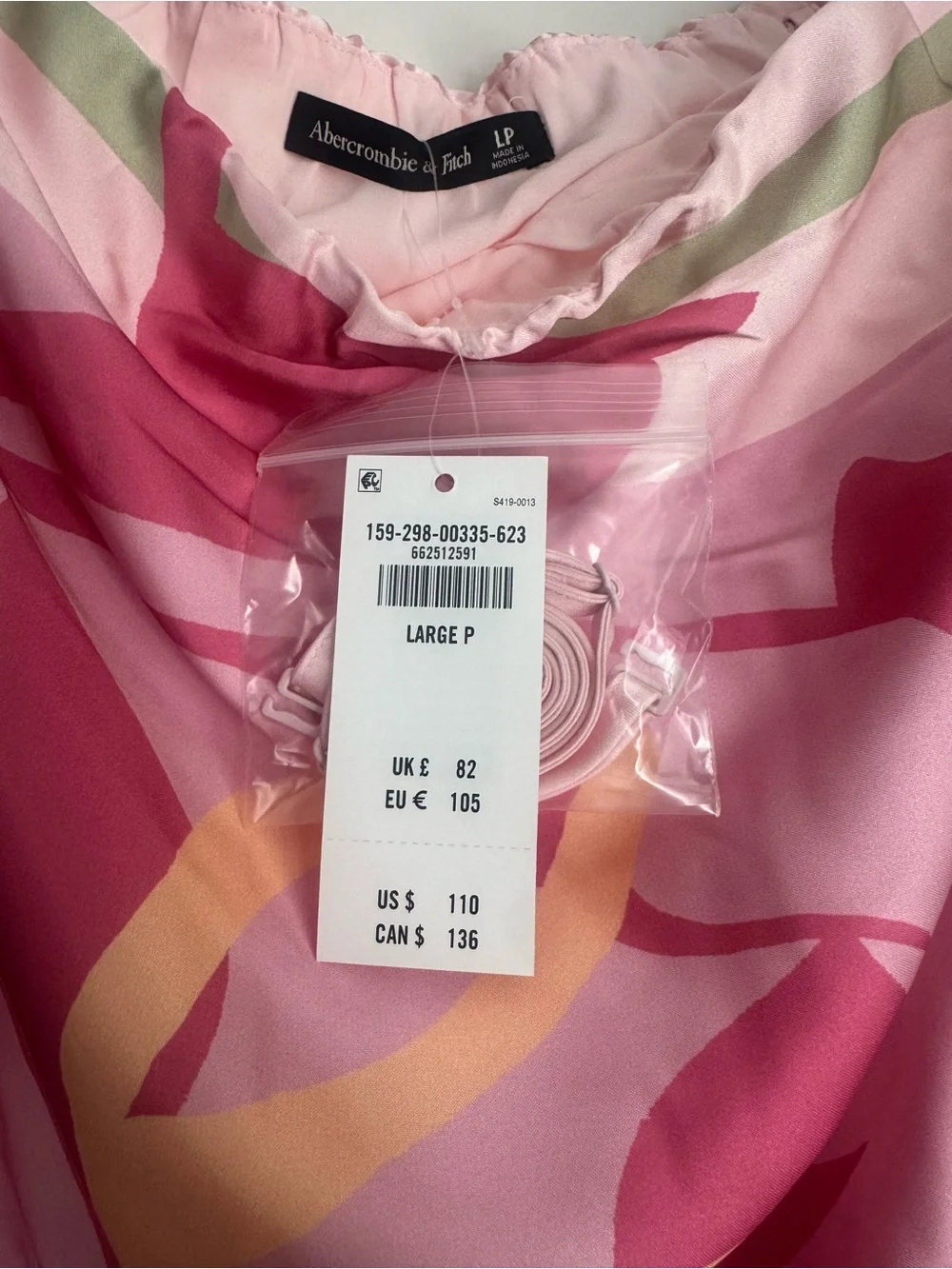 NWT Abercrombie Julia Strapless Slip Maxi Dress